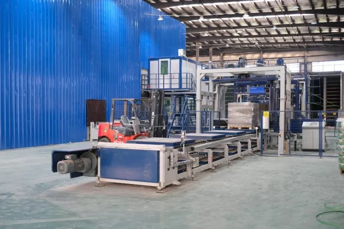 Máy lát nền lồng vào nhau hoàn toàn tự động để sản xuất khối bê tông thông minh